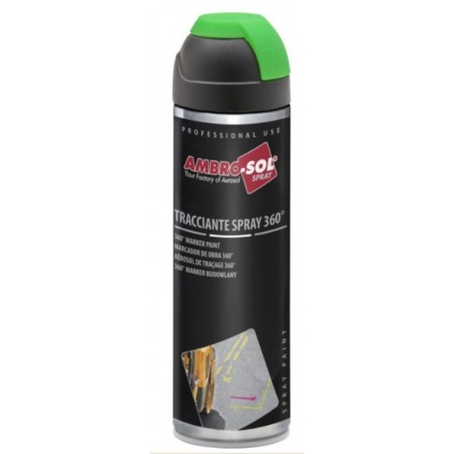 12 flacons de peinture aérosol 500 ml - 360°