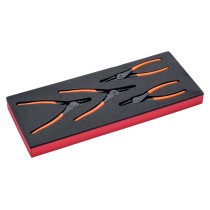 Jeu de pinces à circlips -  module mousse 1/3 Fit&Go - 4 pcs