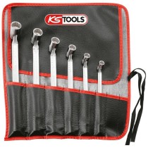 Jeu de 6 clés à douilles articulées - 12 pans