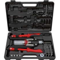 Coffret de pince à rivets et écrous aveugles (insert) - 2 bras pliants