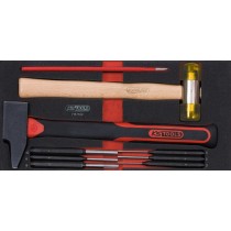Module de 9 pièces d'outils de frappe manche fibre