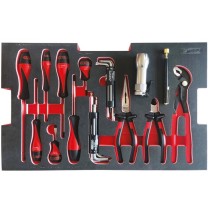 Module de 28 pièces de vissage et pinces pour boites de transport SCM