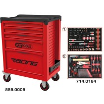 Servante RACING 5 tiroirs équipée de 184 outils