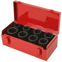 Coffret de 8 douilles longues à chocs 3/4''