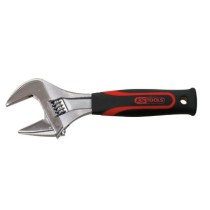 Clés à molette à ouverture large manche bi-matière 8'' - L.36 mm