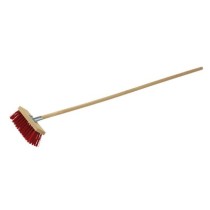 Balai de cantonnier 300 mm synthétique - Emmanché bois