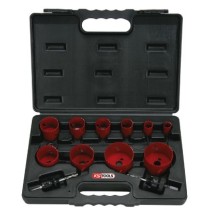 Coffret de 10 scies cloches Diam. 19 à 67 mm