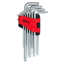 Jeu de 10 clés mâles TORX® percé longue TB8 à TB50