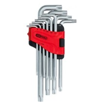 Jeu de 10 clés mâles coudées longues Torx