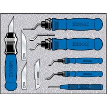 Coffret Kit d'ébavurage plastique - Finish Power - Manche aluminium
