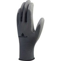 Gant tricot polyamide/Paume PU - Gris - VE702GR