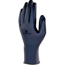 Gant tricot polyester/Paume mousse nitrile - Gris/Noir - VE722NO