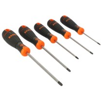 Jeu de 5 tournevis TORX BahcoFit avec poignée en caoutchouc