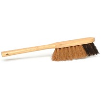 Balayette long manche naturel - Coco naturel - Moustache noire - 45 cm