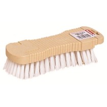 Brosse main en nylon PP blanc - 19 cm - Gamme performante