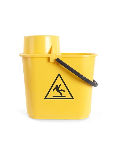 Seau plastique 16 L avec anse et essoreur