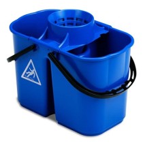 Seau bibac 15 litres bleu avec cône d'essorage (8 litres + 6 litres)