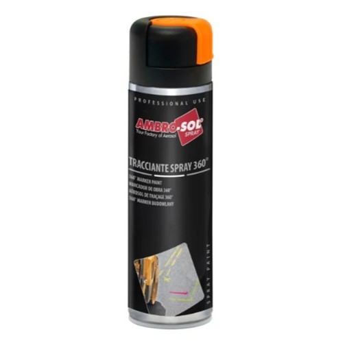 12 flacons de peinture aérosol 500 ml - 360°