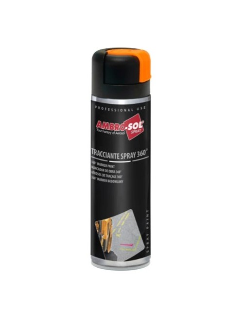 12 flacons de peinture aérosol 500 ml - 360°