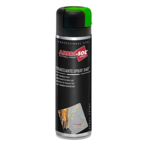 12 flacons de peinture aérosol 500 ml - 360°