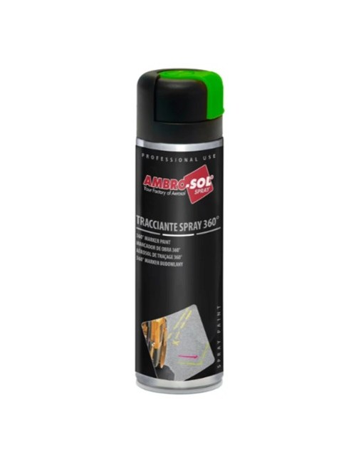 12 flacons de peinture aérosol 500 ml - 360°