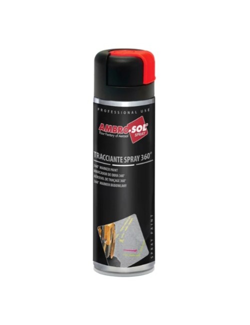 12 flacons de peinture aérosol 500 ml - 360°
