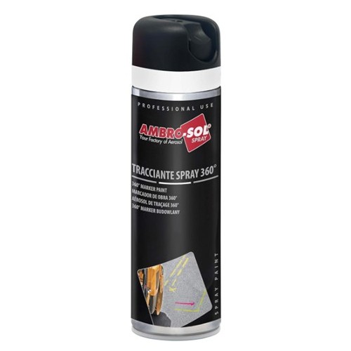 12 flacons de peinture aérosol 500 ml - 360°