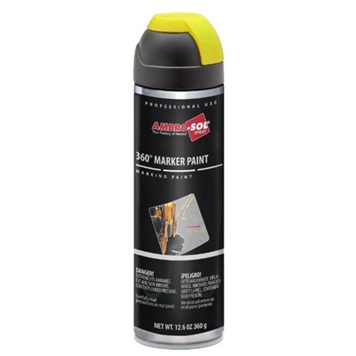 12 flacons de peinture aérosol 500 ml - 360°