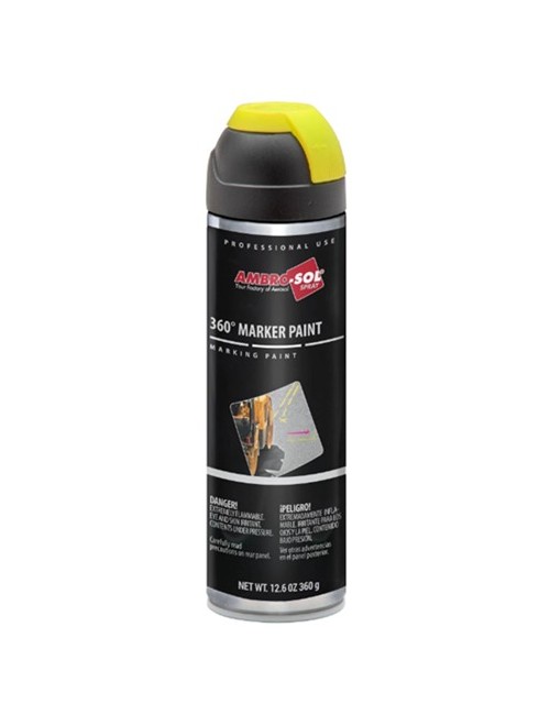 12 flacons de peinture aérosol 500 ml - 360°
