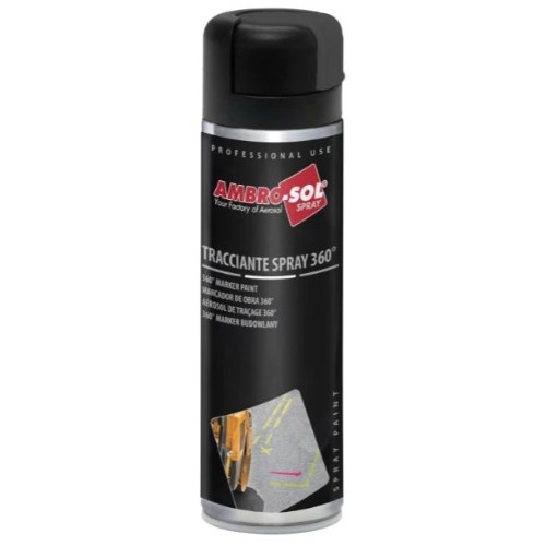 12 flacons de peinture aérosol 500 ml - 360°