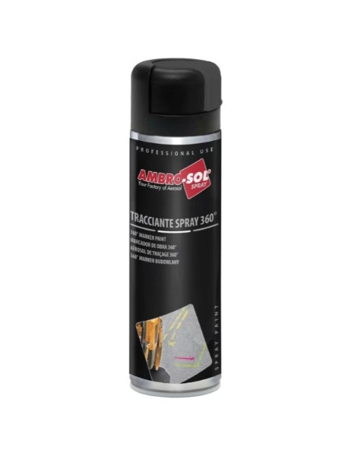 12 flacons de peinture aérosol 500 ml - 360°