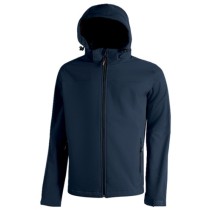 Veste de travail KYRA Softshell stretch élastique avec capuche amovible Westlake Blue