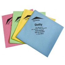 5 lavettes DOTTY microfibre non tissée 40 x 40 cm