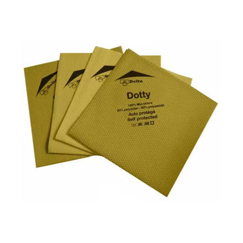 5 lavettes DOTTY microfibre non tissée 40 x 40 cm