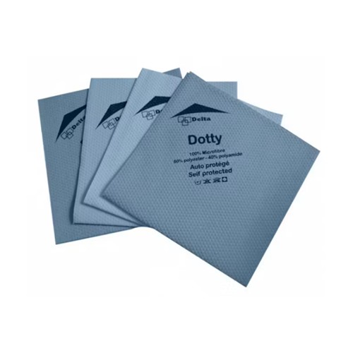 5 lavettes DOTTY microfibre non tissée 40 x 40 cm