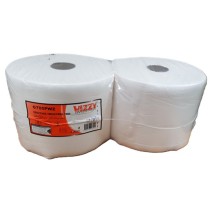 Lot de 2 bobines papier 1000 formats blanc gaufré 2 plis